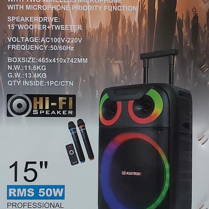 Speaker Portable Asatron 15 inch asatron Grammy speaker 15 inch