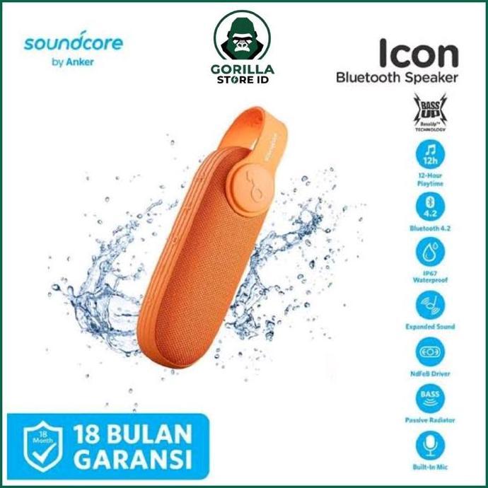 Speaker Bluetooth Anker Soundcore Icon - A3122 Orange
