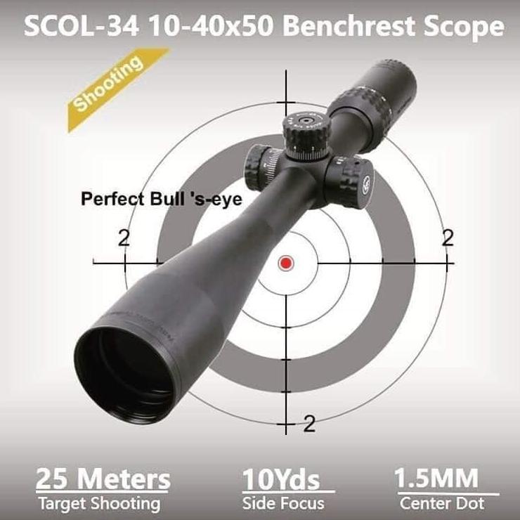 (READY STOCK) TELESKOP VECTOR SENTINEL X 10-40X50 SFP BARU