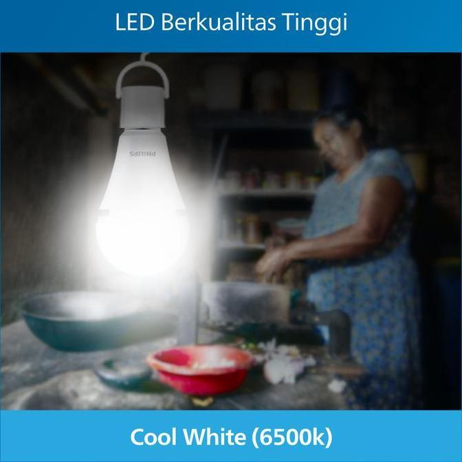 Lig- Lampu Emergency Philips Radiantline Bohlam Led 11W 6500K Putih - Rechargeable