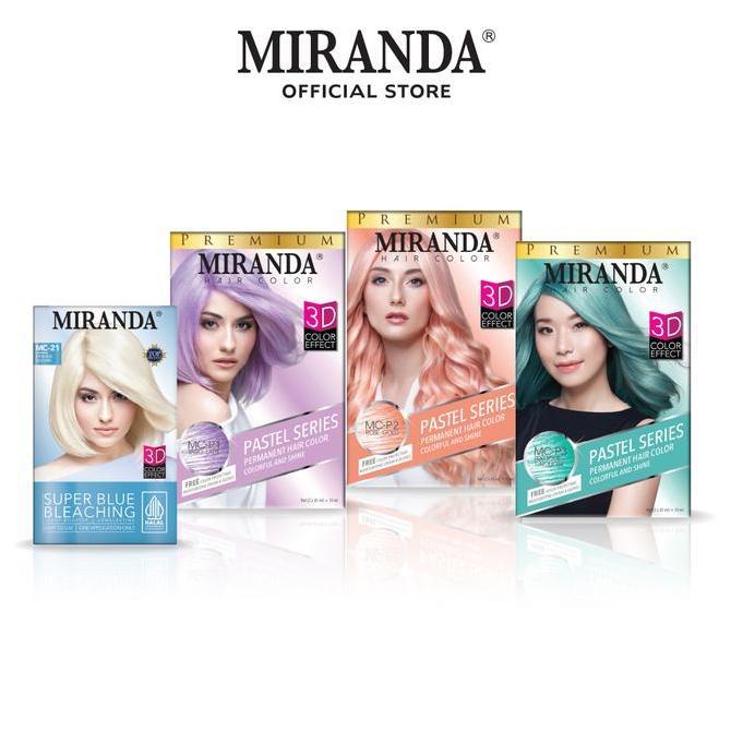 Bebasaja- [Pastel Series] Miranda Hair Color (Cat Rambut Permanen) 30Ml Blue Bleaching | Turquoise |