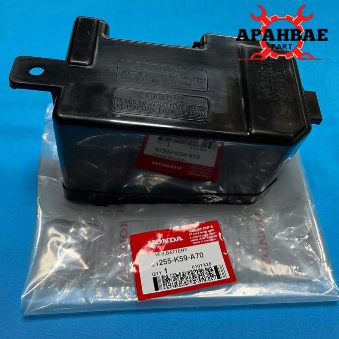 Cover Tutup Box Aki (Cover Battery- 81255 K59 A70 ) New Vario Led 125 Esp & Vario 150 Esp Original R
