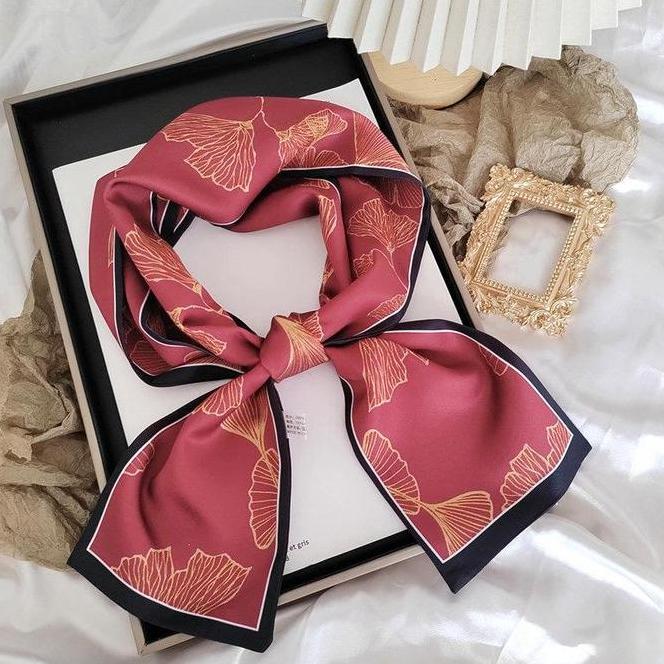 Little Angel Syal Sutra Scarf Fashion Style Lokal Ukuran 14 X 145Cm Mikasa