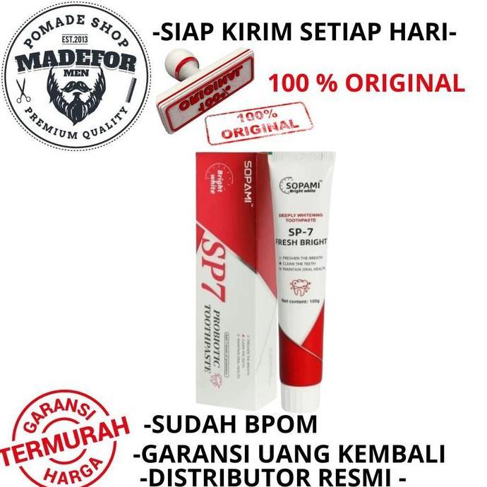 Dente - Sopami Pasta Gigi Sp7 Pasta Gigi Sopami Sp7 Memutihkan Gigi Nafas Segar Pasta Gigi Penghilan