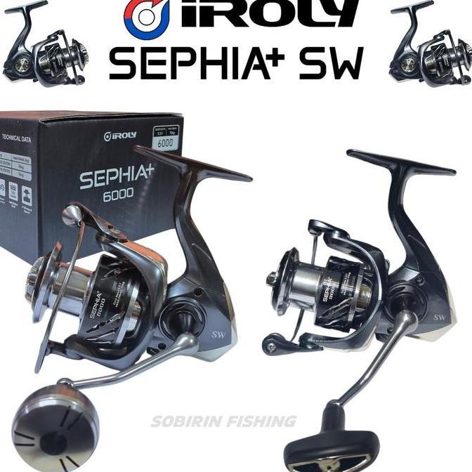 Reel spinning iroly sephia+ power handle BERVARIAN - reel pancing iroly SEPHIA SW
