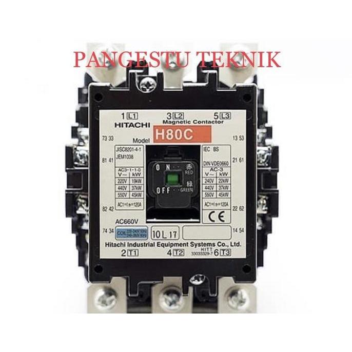 Contactor Hitachi H80C 220V | Contactor Hitachi H-80C 220V
