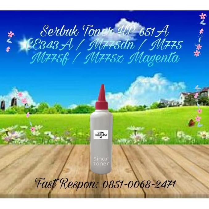 Serbuk Toner Refill For 651A CE343A M775 M775dn M775f M775z Magenta