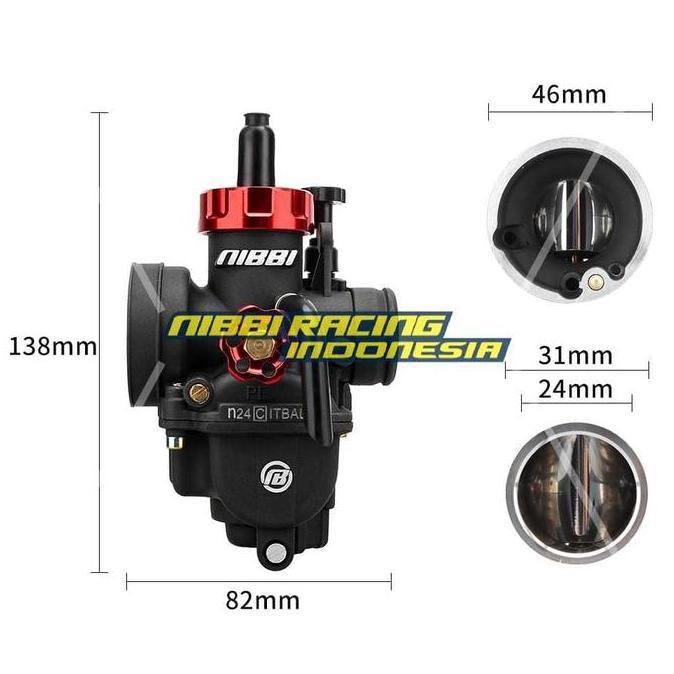 KARBURATOR PE 24 BLACK NIBBI RACING