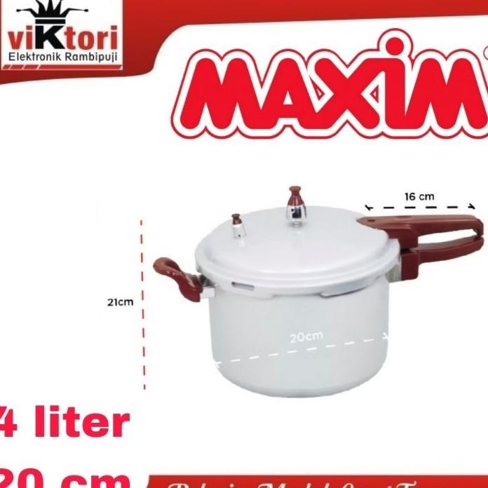 Presto Maxim 4 Liter / Presto Maxim 20Cm / Panci Presto Maxim 4Liter / Presto Daging / Pressure Cook