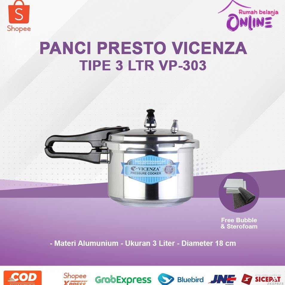 Panci Presto Vicenza 3Ltr Vp-303 Panci Presto 3 Liter Panci Presto Mini