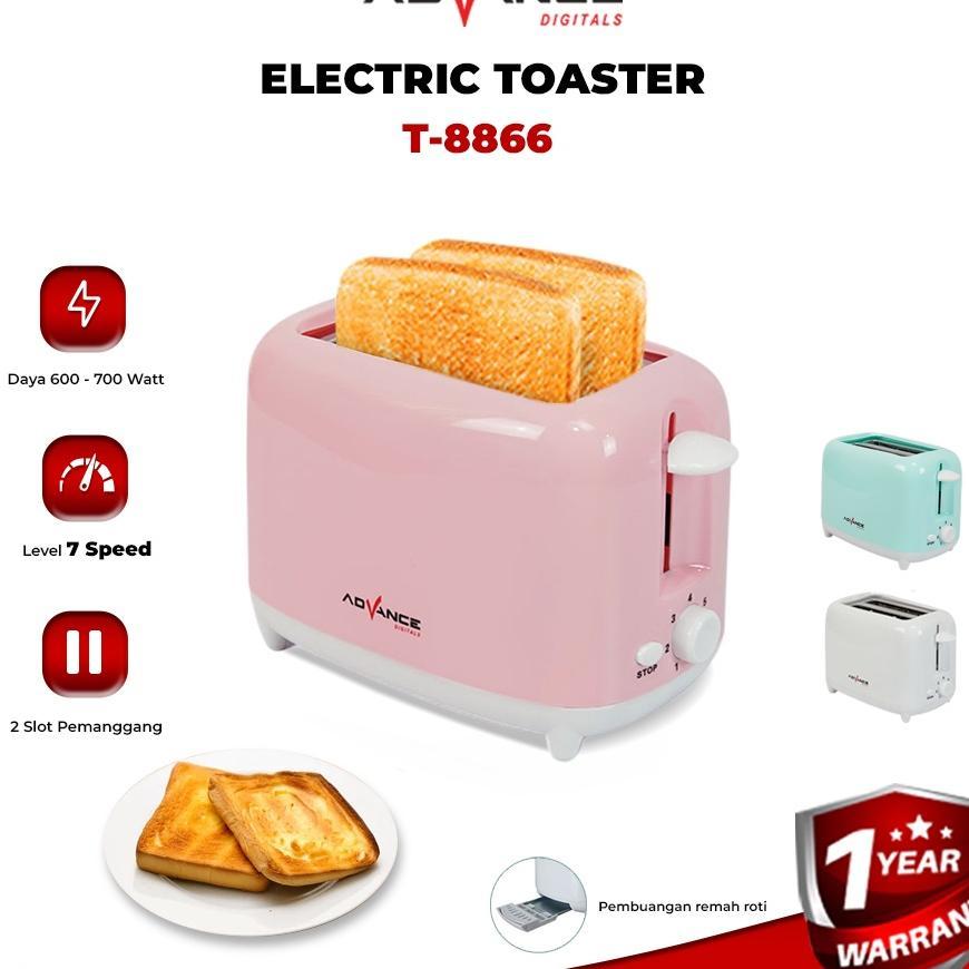 Advance T8866 Toaster Roti / Pemanggang Roti Bakar Low Watt