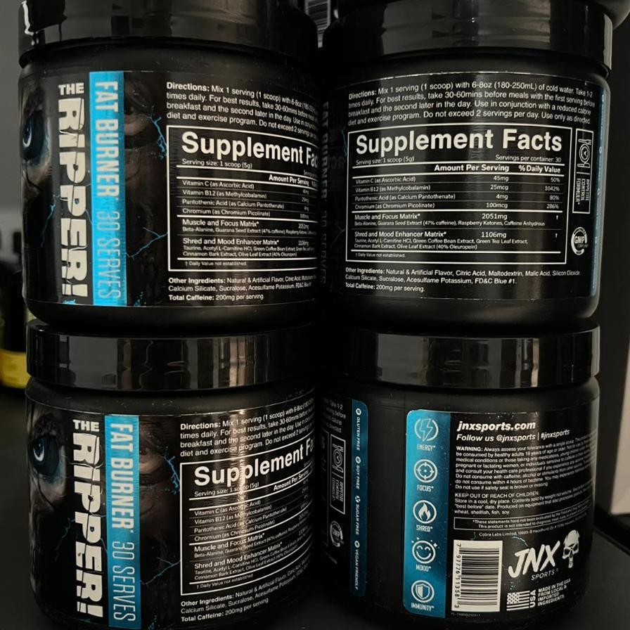 Jnx The Ripper 30 Servings Fat Burn Plus Pre Workout Shadow Curse 30Servings Fatburn Bakar Lemak Ene