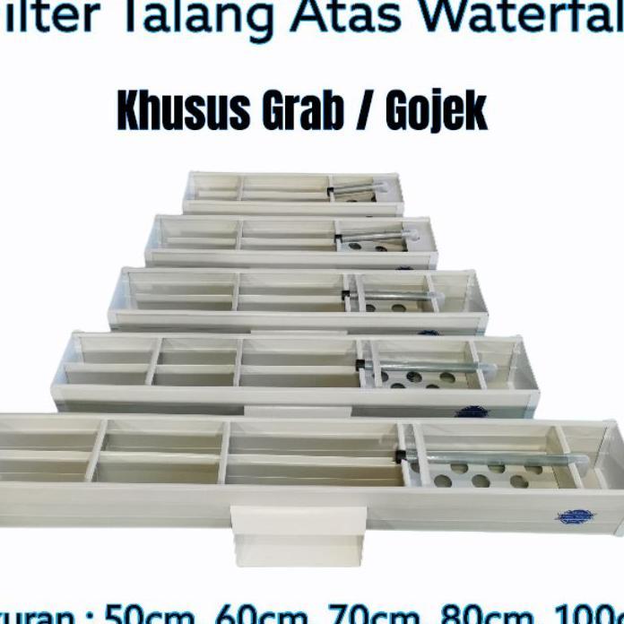 Filter Talang Waterfall / Talang Filter 40-100 Cm / Top Filter Talang Aquarium / Box Filter Aquarium