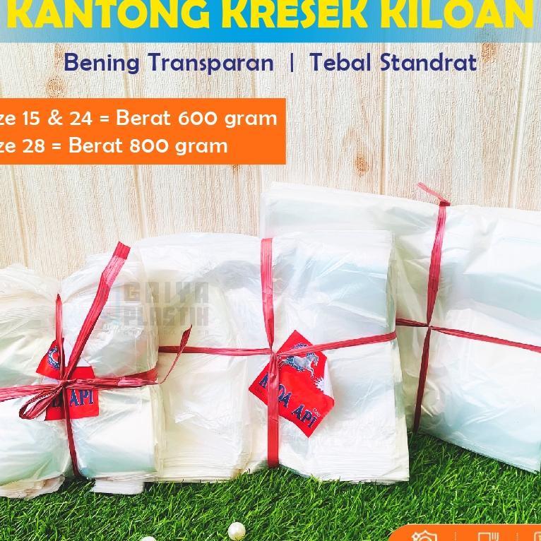 [600Gr] Kantong Kresek Kiloan Bening | Kresek Los | Kresek Transparan | Kresek Kiloan