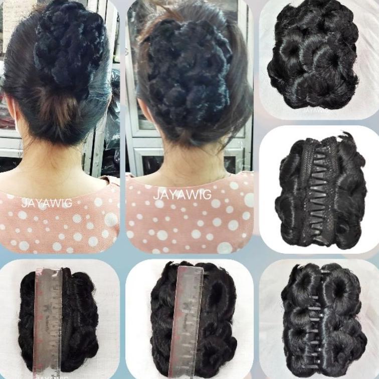 Jepit Rambut /Jepit Jamur /Sanggul Modern /Sanggul /Sanggul Jepit /Sanggul Rambut Palsu