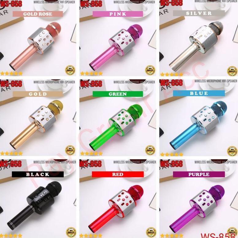 BEST SALE Mic microphone mikrofon Bluetooth Wireless HIFI KTV 858 WS-858 Karaoke WS858