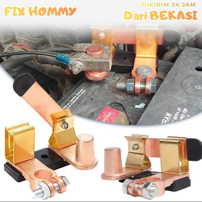 FXMY Saklar Aki Mobil Bahan Kuningan Saklar Pemutus Arus Aki Mobil Klem Pemutus Arus Aki Mobil Sakla