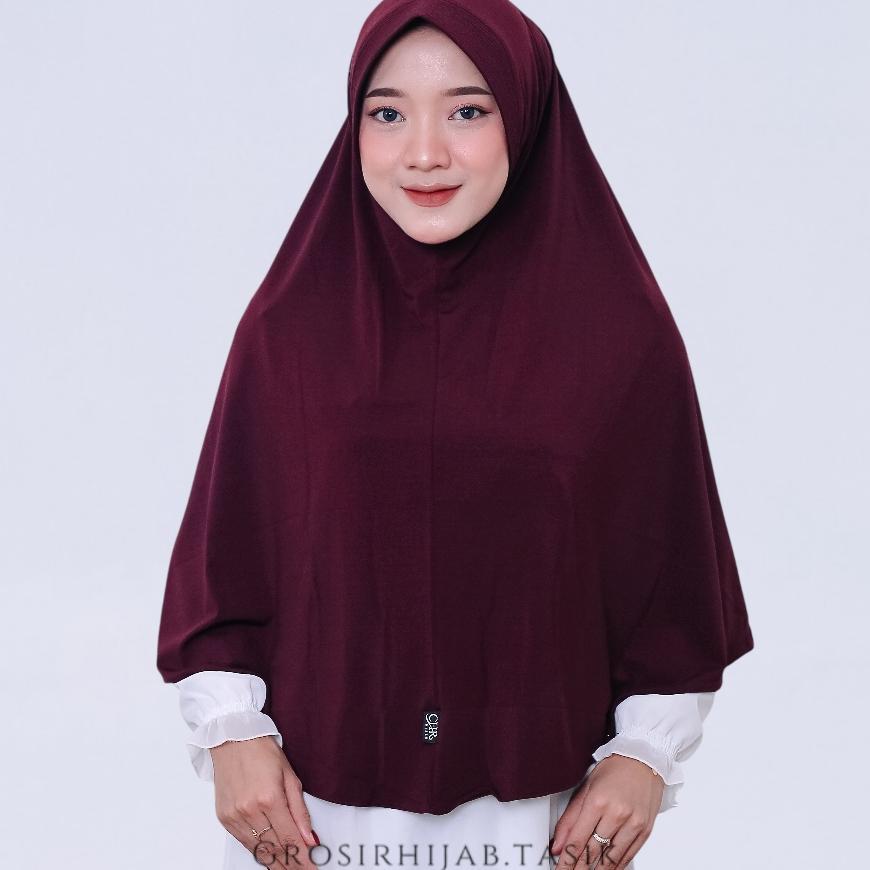 Hijab Polos Semi (L) Chr Hijab | Kerudung Polos Jersey Super Original