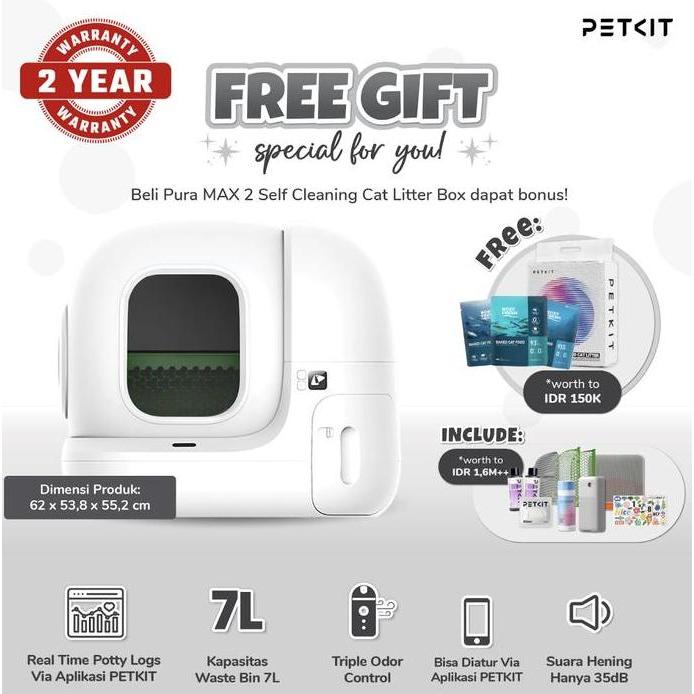 PETKIT Pura Max 2 Smart Self Cleaning Cat Litter Box