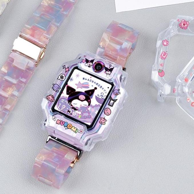 DAXZI Imoo Watch Phone Protection Case Z1/Z1y/Q1/Q1y Tpu Bahan Transparent Printing Sanrio Print Unt