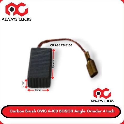 Carbon Brush A86 Bostel Gws 6100 Spul Arang Gws 6100 Mesin Gerinda Bosh 4 Inci
