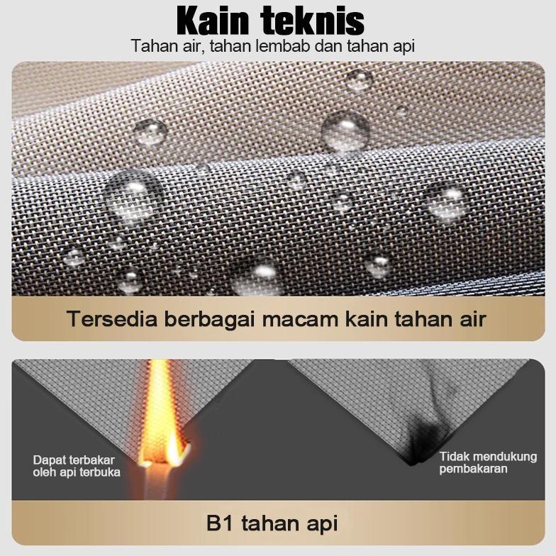Roller Blind Outdoor Kekuatan Tinggi Tirai Gulung Outdoor Tahan Hujan Tirai Outdoor Anti Air