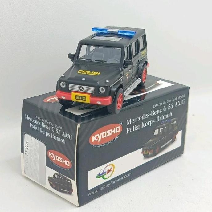 Kyosho 1/64 Mercedes-Benz G55 AMG Polisi Korps Brimob