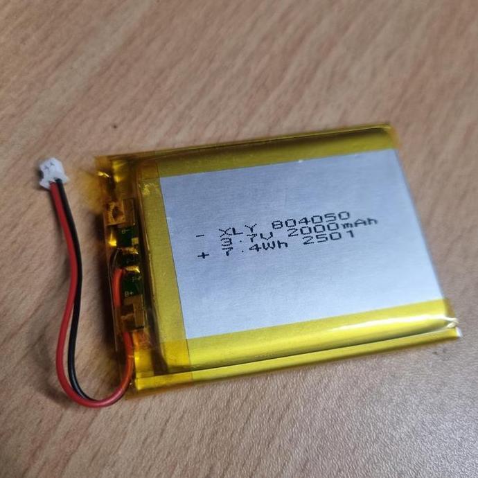 Baterai Lithium Polymer 3.7V 2000Mah 804050