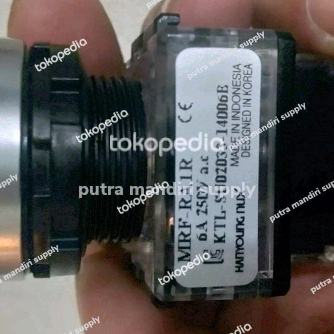 Pylo- Push Button 22Mm On Off Lock Merk Hanyoung