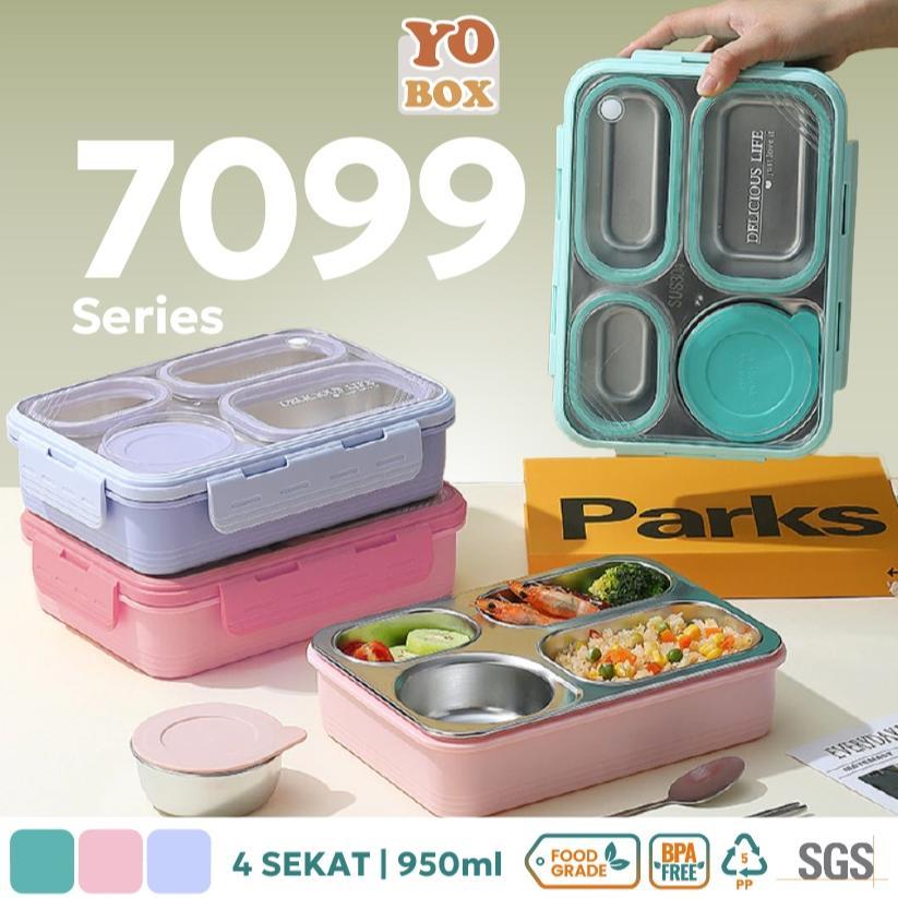 Kotak makan stainless 4 sekat