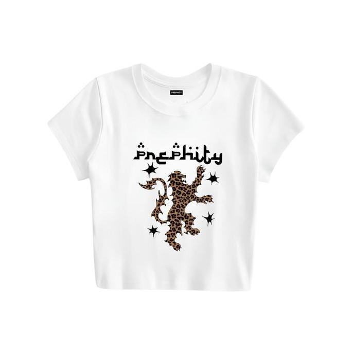 Crop top tee Prephity - Leopard