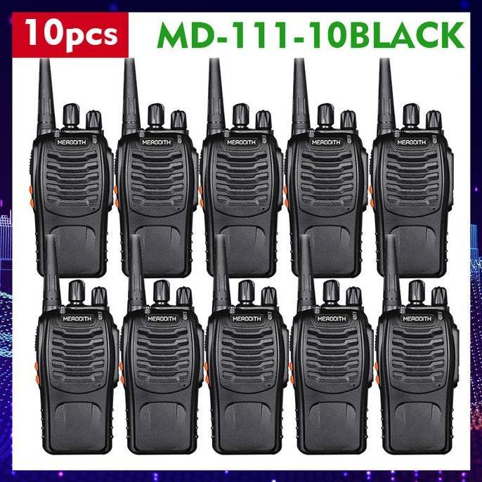 Ht 888S 10Pcs Original 2800Mah Handy Talky Tahan Jatuh Luar Ruangan Jarak Jauh Portabel Merodith Wal