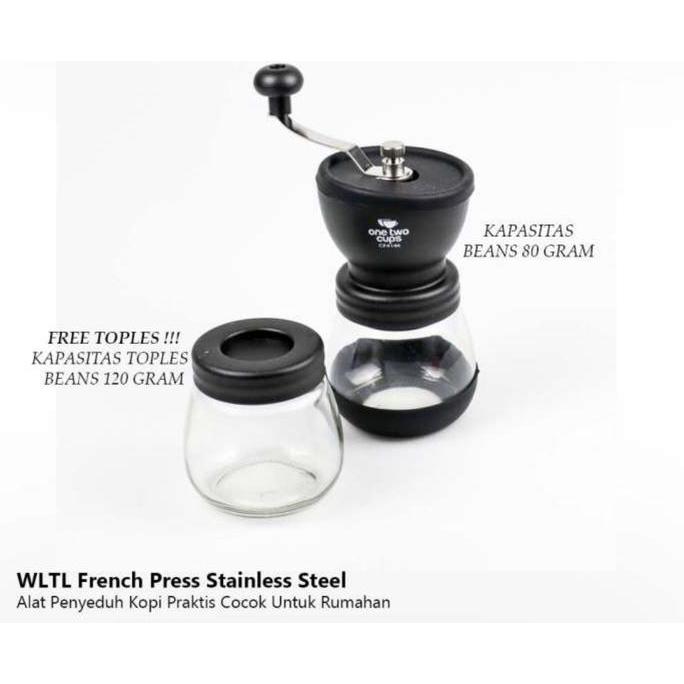 Hand Grinder Ceramic Burr / Penggiling Kopi Manual Duo Burr