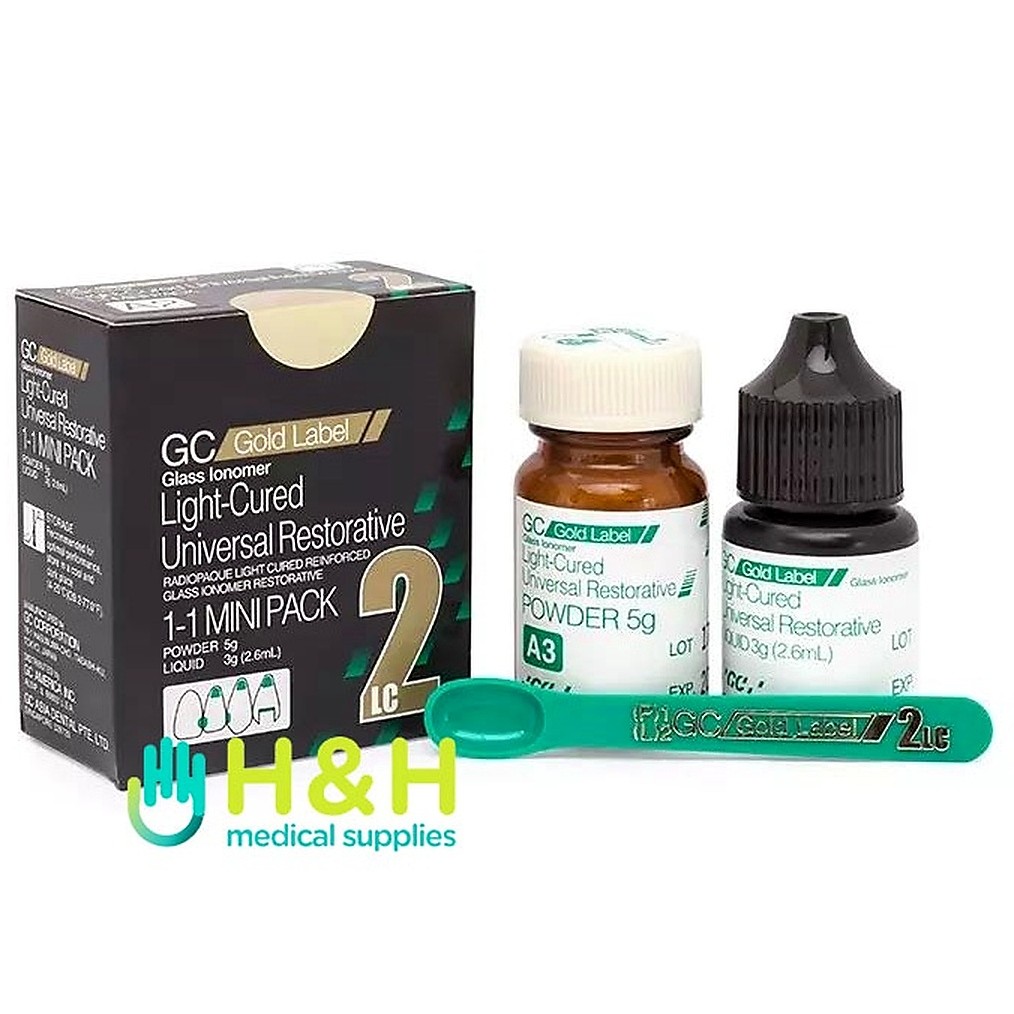 FUJI 2 Light Cured / GIC FUJI 2 GC GOLD LABEL LC Mini Pack
