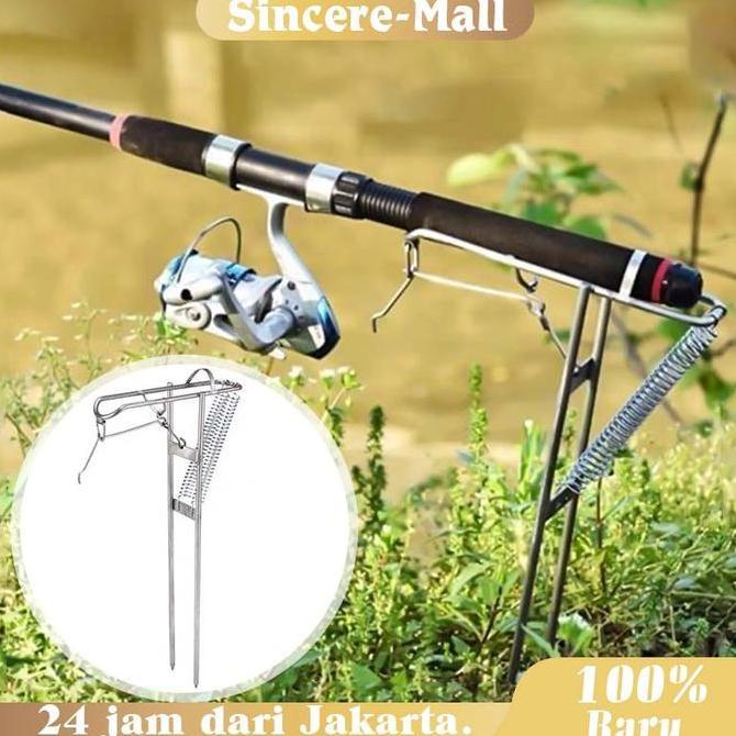 PARANE Cagak Joran Pancing Otomatis Stainless / Penyangga Joran Pancing / Stand Joran Pancing