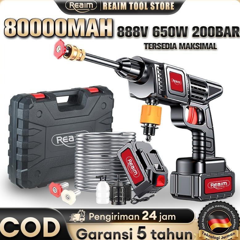BEST SELLER REAIM JET CLEANER MESIN SEMPROTAN PORTABLE MINI CUCI MOBIL MOTOR ALAT CUCI MOTOR SEMPROT