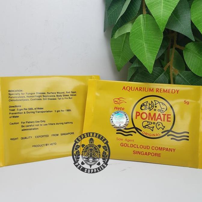 POMATE HETO 5GR OBAT JAMUR IKAN & KURA-KURA