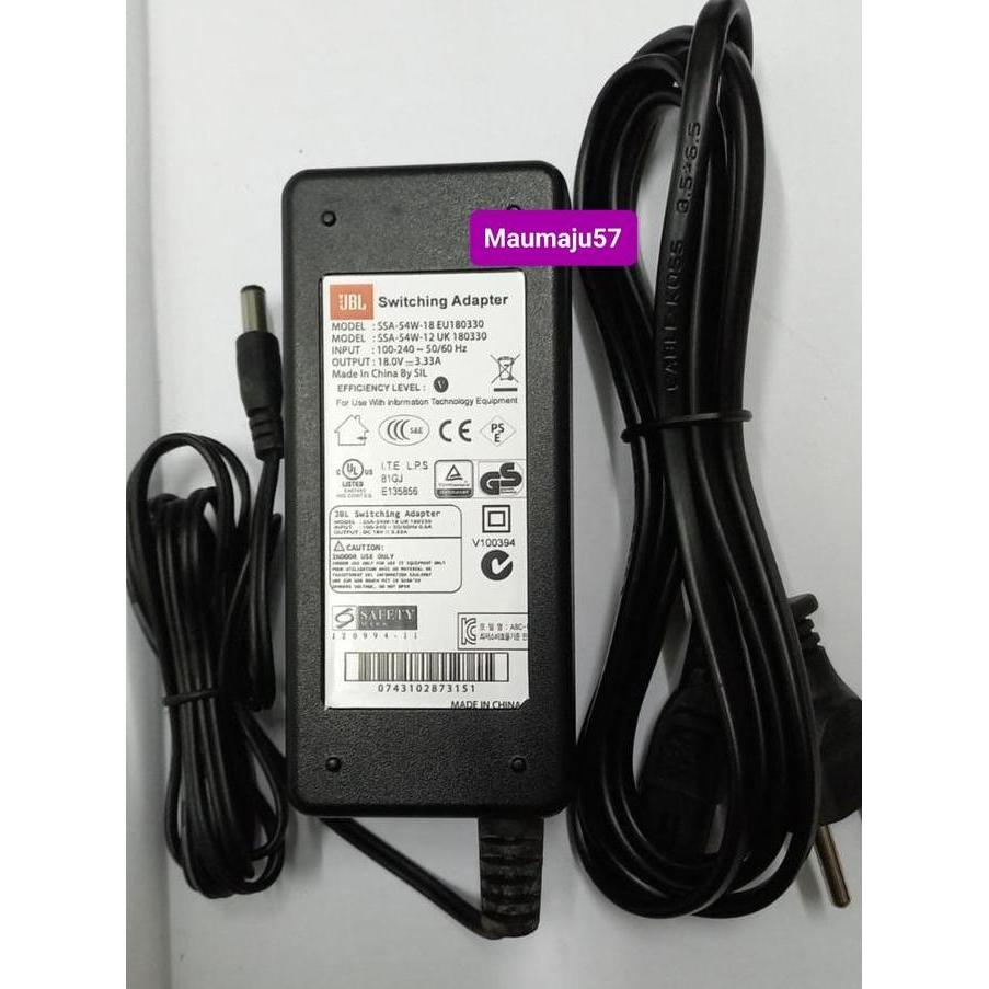 Adaptor JBL 18V 3.33A AC DC Power Supply
