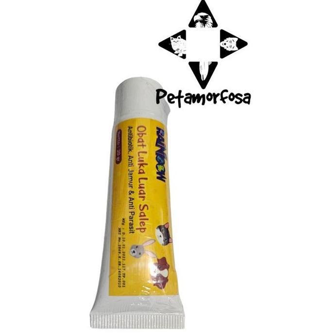 RAINBOW OBAT LUKA LUAR SALEP ANTIBIOTIK JAMUR PARASIT KUCING/ANJING