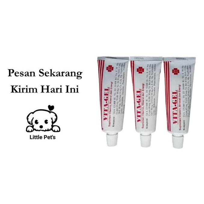 VITAGEL OBAT VITAMIN ANJING,KUCING,HAMSTER NETTO 50 | OBAT VITAMIN | V