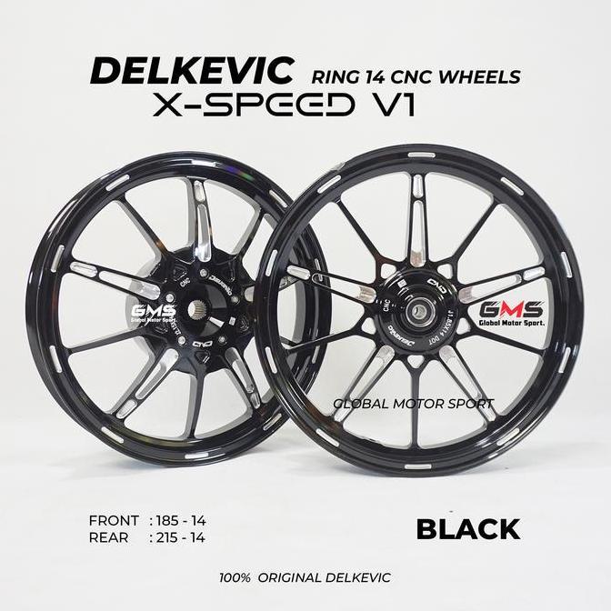VIRALL VELG DELKEVIC XSPEED V1  RING 14 VARIO BEAT MIO ORIGINAL DELKEVIC PNP MOTORCYCLE ''