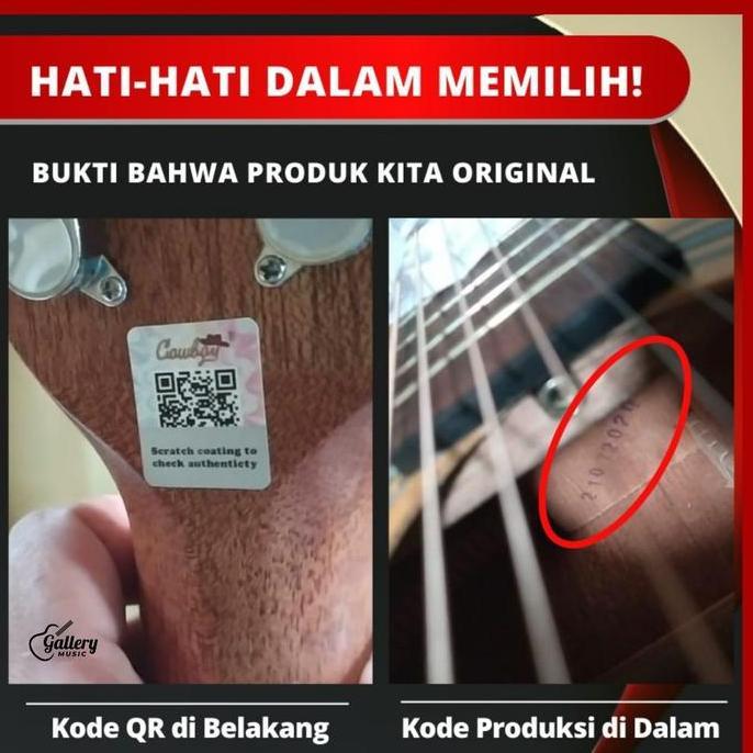 Gitar cowboy original CG100 classic nylon CG 100 gitar klasik nilon NS