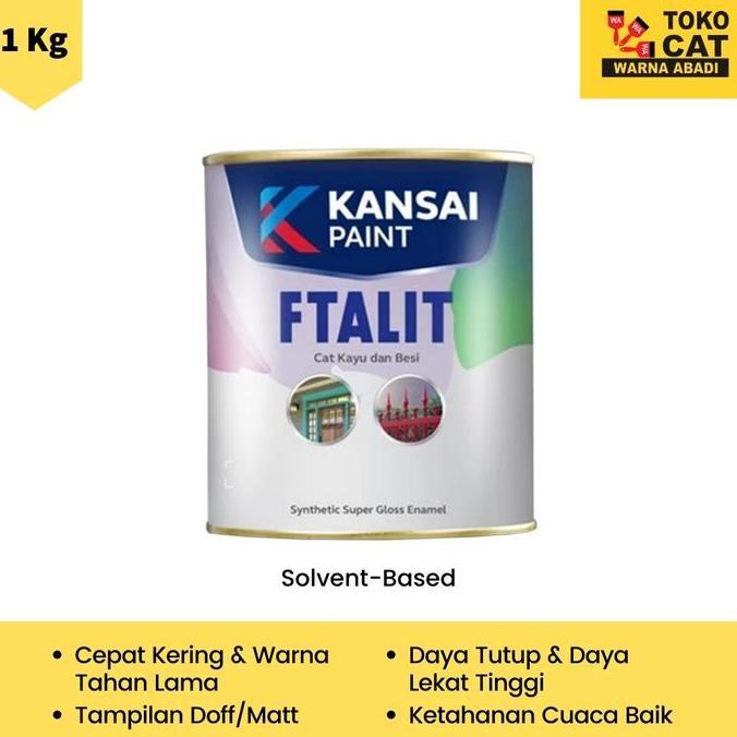 Cat Minyak Ftalit Warna Hitam Doff 544 dan Putih Doff 559
