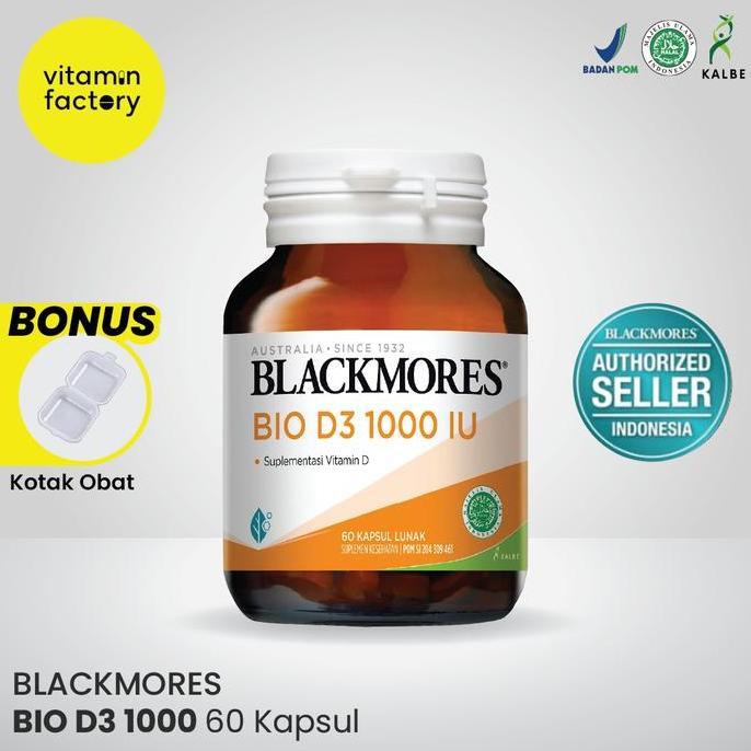 Fit- Blackmores Vitamin D3 1000Iu Bpom Kalbe