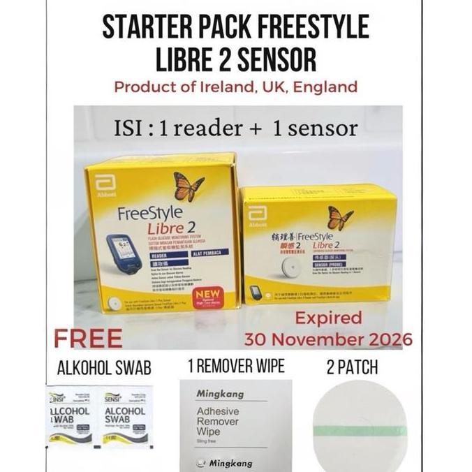Starter Pack Freestyle Libre 2 (100% original)