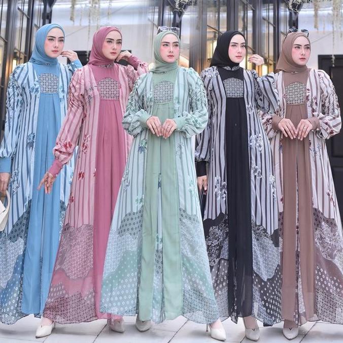 Gamis Wanita zaskia  Dress Cerruti