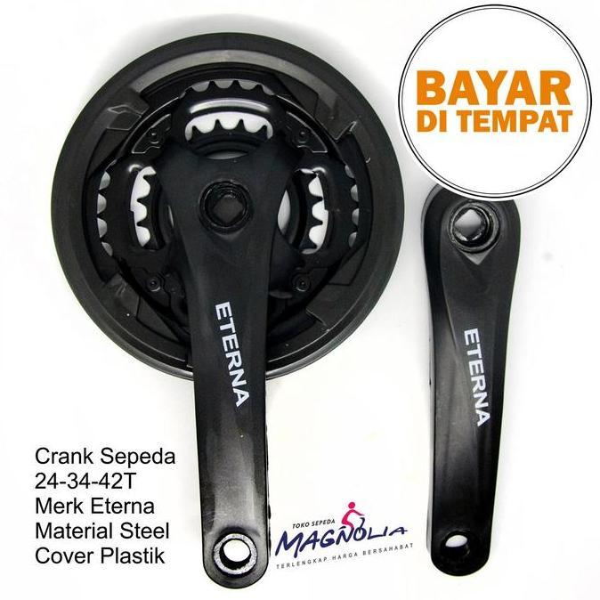 Crankset Crank 3 Speed Gir Gear Depan Sepeda Gunung MTB Balap Arm 170