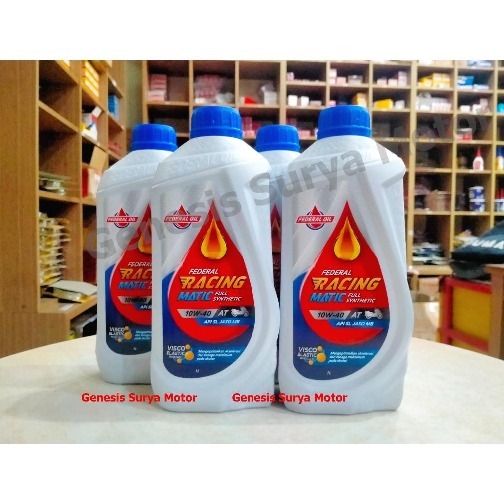 Oli Federal Matic Racing 10W40 1Lt Sl Nmax Aerox Full Synthetic Termurah