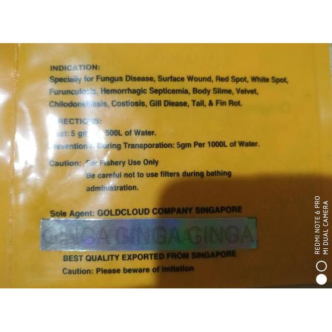POMATE OBAT IKAN HOLOGRAM GINGA GALAXY INTERNATIONAL ORIGINAL ASLI ORI
