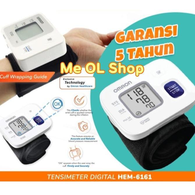OMRON HEM 6161 WRIST PERGELANGAN TANGAN OMRON TENSIMETER 6161